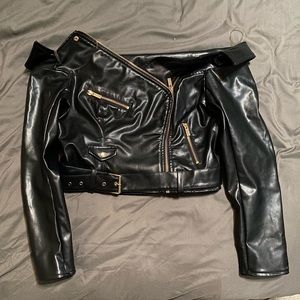 House of CB Romera vegan leather jacket